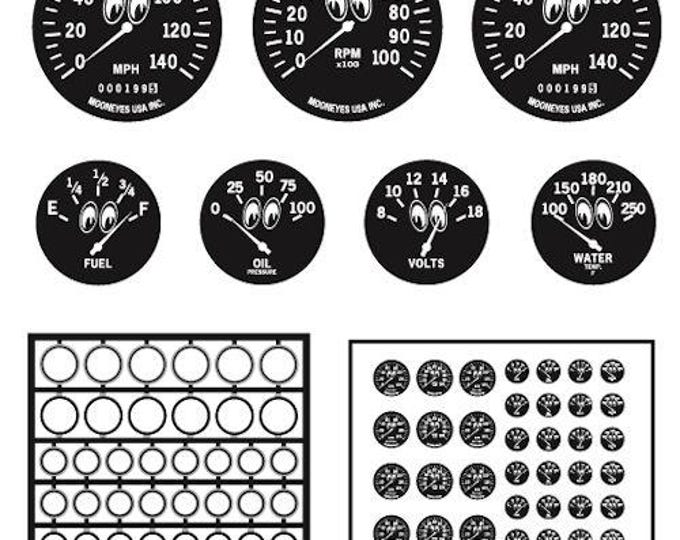 1:24 and 1/25 photoetched Gauge Bezels Moon Eyes Style The Model Car Garage 2051