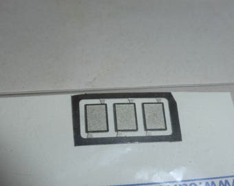 photoetched registration plates supports for 1:43 scale models Carrara SP71 (pack of 3 pcs)