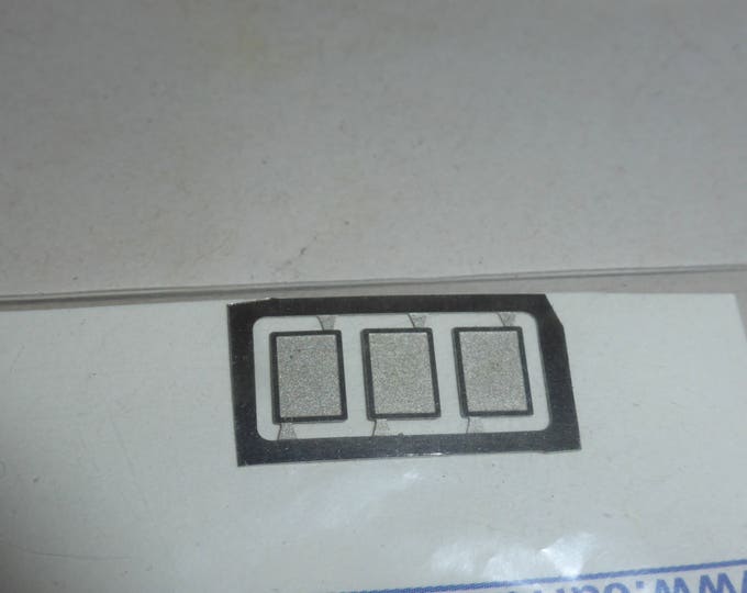 high quality photoetched registration plates supports for 1:43 scale models Carrara SP71 (pack of 3 pcs)