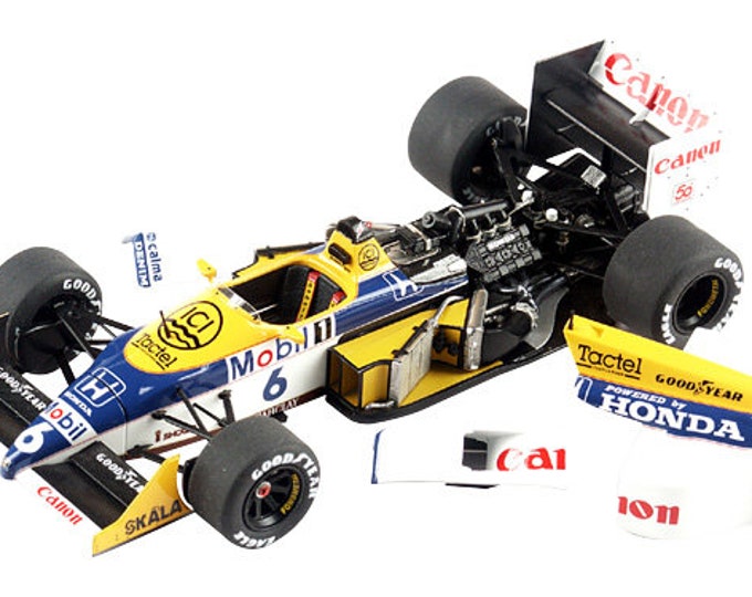 Williams Honda FW11B F.1 Hungarian GP 1987 Piquet or Mansell TAMEO Kits WCT-087 1:43 to paint and to assemble