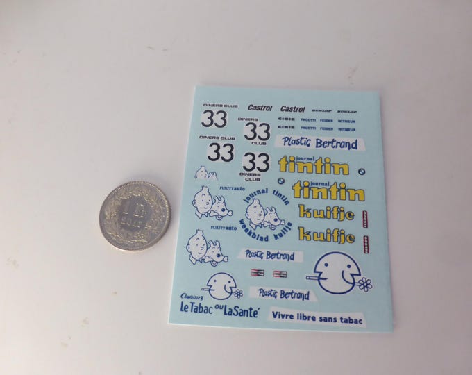 Waterslide decals sheet BMW 530i 24h Spa 1980 #33 Facetti/Witmeur/Feider Interdecal production