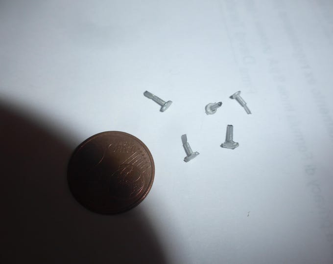 1:43 white metal small tank caps for sports and racing cars (pack of 5 pieces) Carrara SP58