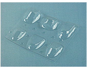 vac form 1:43 clear windscreens for formula cars 2 sets (various shapes) Tameo PG06