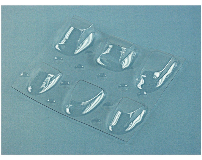 vac form 1:43 clear windscreens for formula cars 2 sets (various shapes) Tameo PG06