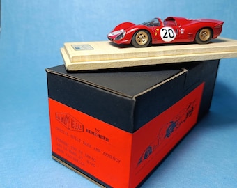 Ferrari 330 P4 Spyder ch.0846 Le Mans 1967 #20 Scarfiotti/Parkes AMR Annecy built by Madyero Studio 1:43