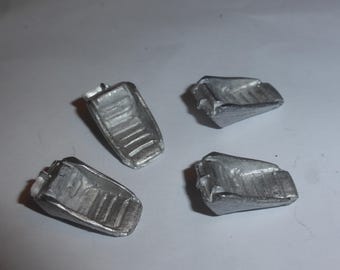 1:43 white metal seats (pack of 4) for Ferrari 512BB-LM and other racing cars of the 70-80s FDS A59