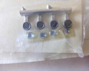 round lights for road and racing cars 3.9-2.9mm clear Carrara Models F06 1:43