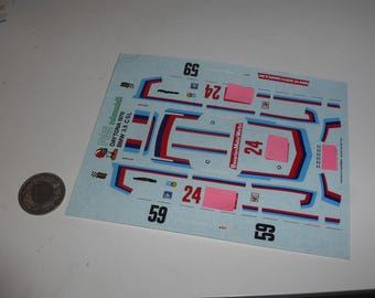 1:43 waterslide decals sheet for BMW 3.5 CSL IMSA Daytona/Sebring 1976 Cartograf production
