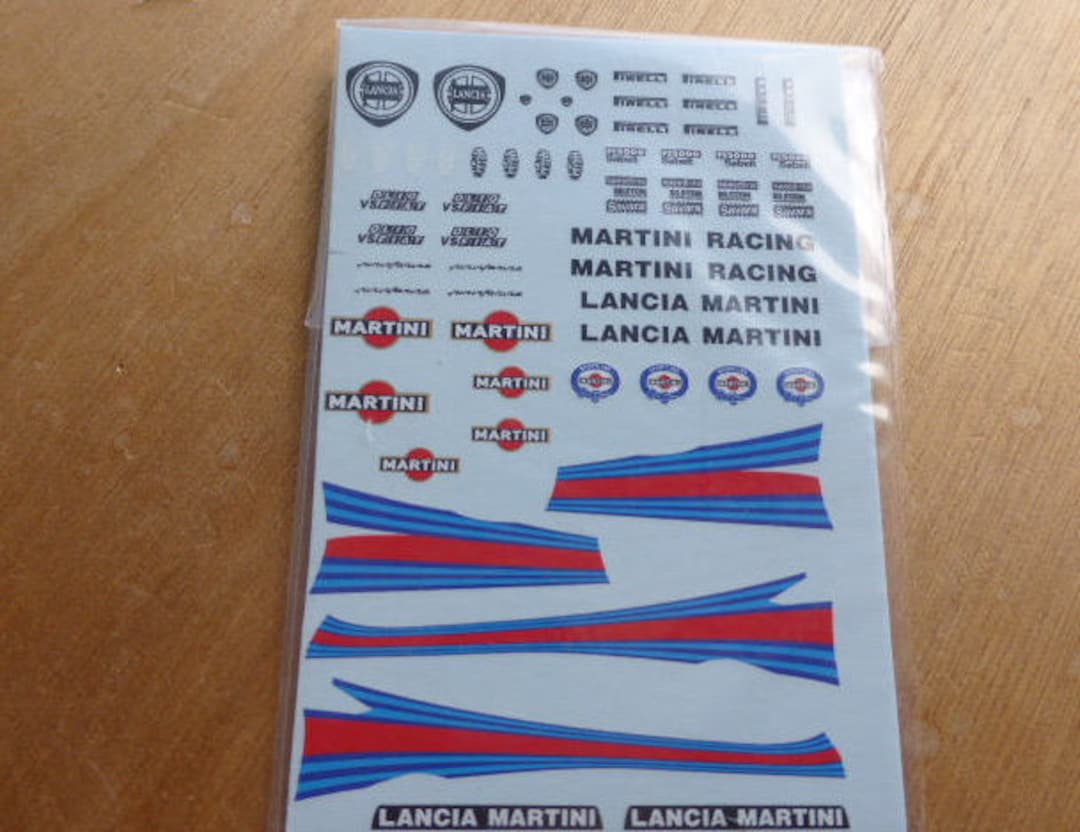 Lot De Décalcomanies (decals) Pour Maquettes 1/43ème - Marques Lancia, Subaru, MGC, Ferrari - Occasion