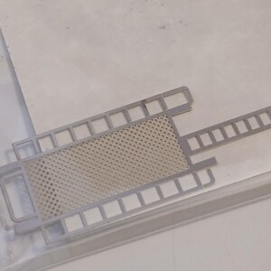 Photoetched roof rack with ladder (to fold) for trucks and similar vehicles by Nonomologati 1:87 H0
