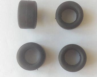 Set of 4 tires, slick - Model car accessories - Scale model tires - 1 43 tires - 8,3x13,8x8,2mm - #43116