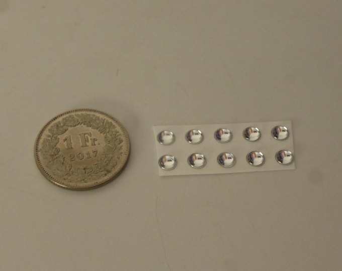 pack of 10 lights for model cars and other models mm 4.5 round CLEAR Remember production