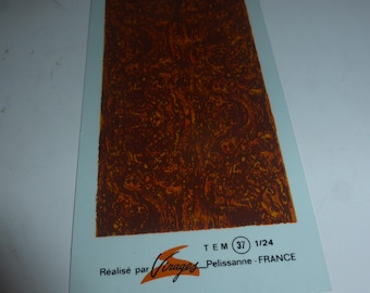 1:24 decals reproducing wood effect (gloss) cm 12.10x6.30 Virages production catalogue TEM37