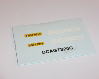 high quality 1:43 decals Citroen SM Gendarmerie Nationale by GTS Series