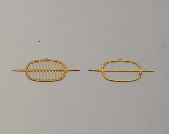 Photoetched front grilles (2 types) for Fiat 682 690 693 trucks by Nonomologati 1:87 H0