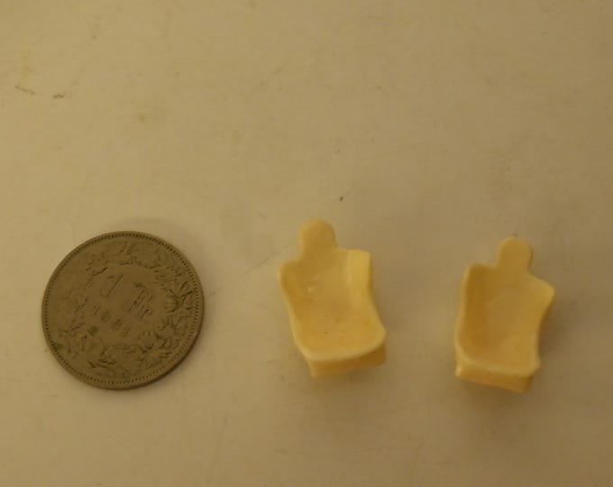 1:43 resin racing seats with supports (pack of 2) for cars of the 70-80s Porsche 935 etc