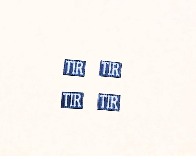 Panels with TIR lettering in correct colour and font for truck models by Nonomologati 1:87 H0 scale