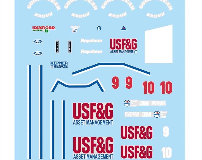 1:43 waterslide serigraphed decals Arrows Cosworth A11 Monaco GP 1989 Cheever/Warwick Tameo TMK100