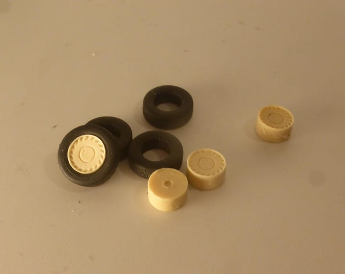 1:43 resin wheels (and rubber tires) for Touring and GT Alpine Renault of the 80-90s etc GMW014