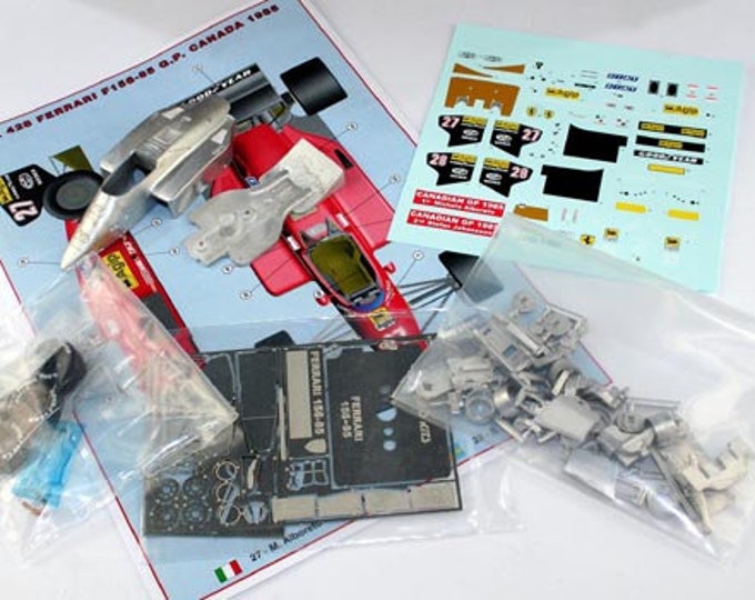 Ferrari 156/85 Formula 1 Canadian GP 1985 Alboreto or Johansson TAMEO Kits TMK428 1:43 to paint and to assemble