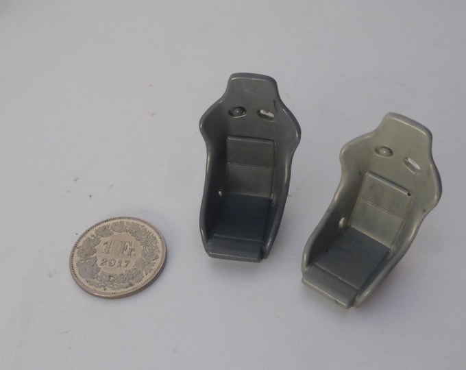 1:24 racing seats (2 pieces) for rally, sports, GT and touring cars of the 80-90-2000s etc