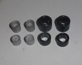 1:43 white metal wheels (and rubber tires) for Sport Prototypes of the 70s (Matra etc) FDS production #8
