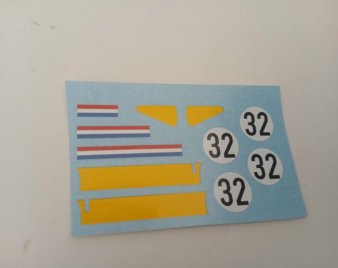 1:43 decals for Porsche 904 Carrera GTS Le Mans 1964 #32 Dewez/Kerguen Cartograf production