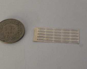 1:43 photoetched Ferrari scripts mm 5 lenght (pack of 20 pieces)