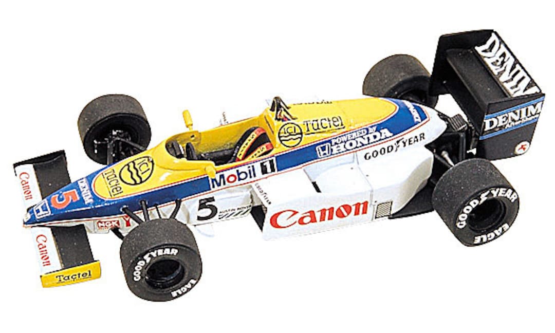 F1b Model Williams Honda FW10B Formula 1 Australian GP 1985 Rosberg or Mansell ...