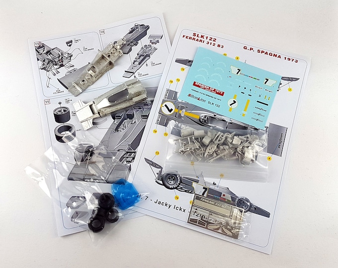 Ferrari 312 B3 Formula 1 Spanish GP 1973 Montjuich Jacky Ickx TAMEO Kits SLK122 1:43 to paint and to assemble