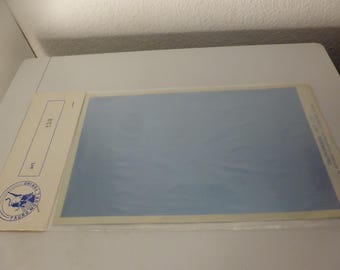 light metallic blue waterslide decal sheet ("tempered steel" effect) cm 20x13 Tauro Model catalogue number 430