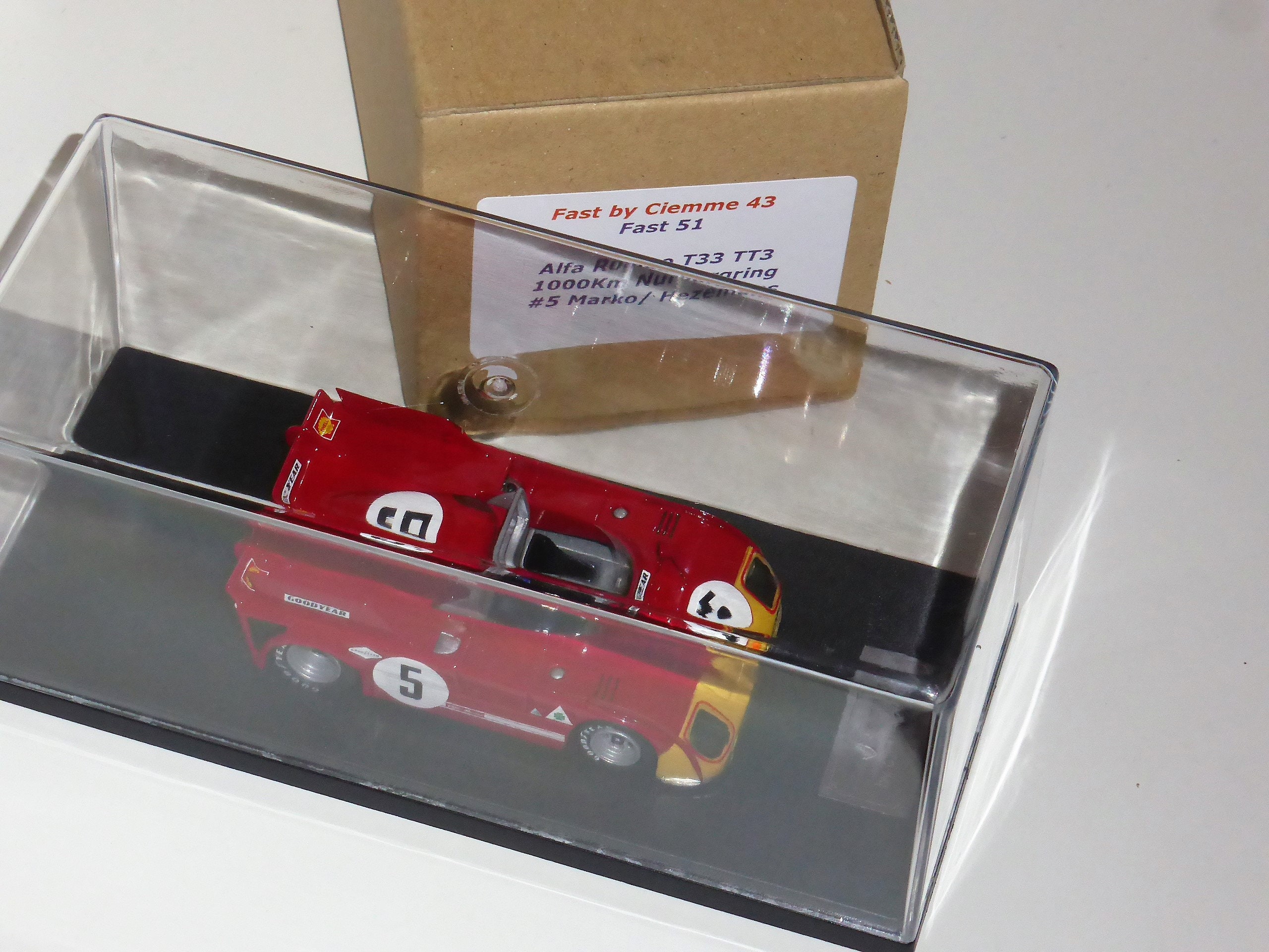 BBR-MODELS 17C Scale 1/43 | ALFA ROMEO 33TT3 N 19 24h LE MANS 1972 RED