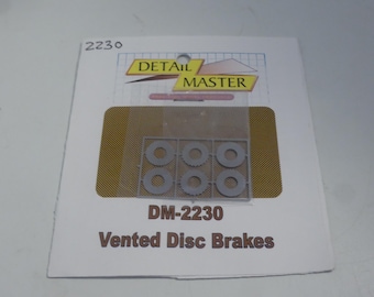 1:24 photoetched vented disk brakes (front brakes, 3 parts) Detail Masters DM2230