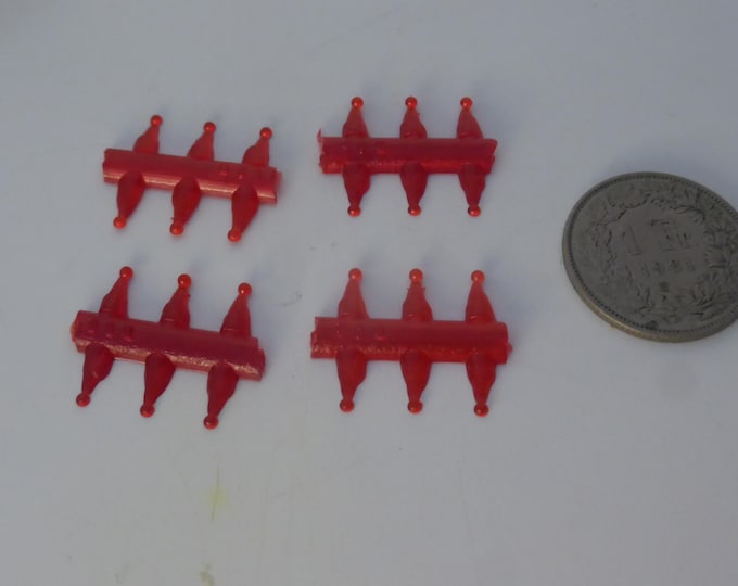 pack of 24 transparent 1:43 scale plastic lights (RED) mm 1.5 FDS 26F