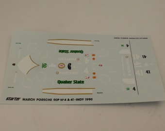 1:43 decals sheet for March Porsche 90P F.Indy 1990 #4/41 Starter production