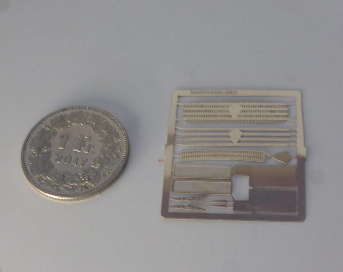 1:43 photoetched set for Peugeot 404 grilles, wipers etc