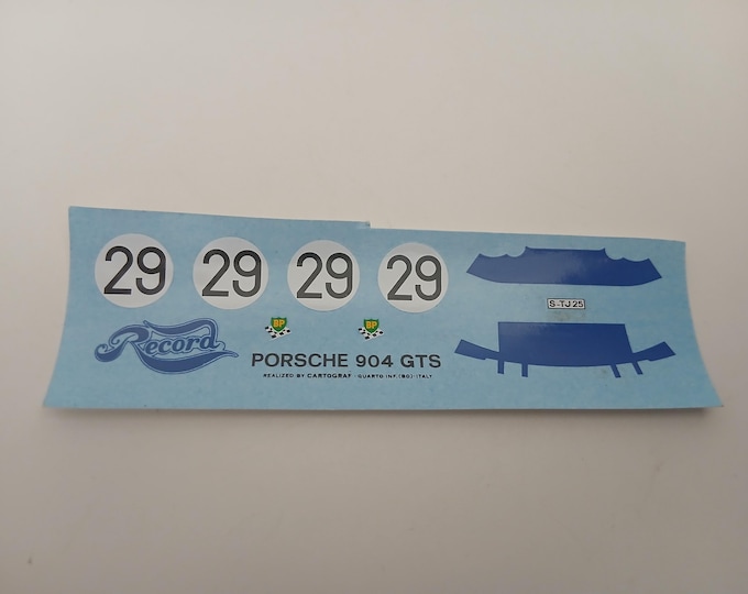 1:43 decals for Porsche 904 Carrera GTS Le Mans 1964 #29 Barth/Linge Cartograf production