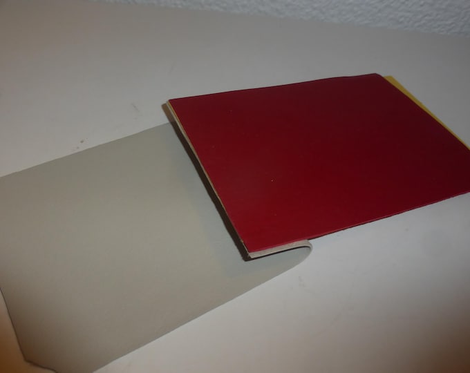 leather effect sheets to cut for 1:43 models upholstery (seats, dashboards, panels etc) dark red and light grey Tron production SP103B