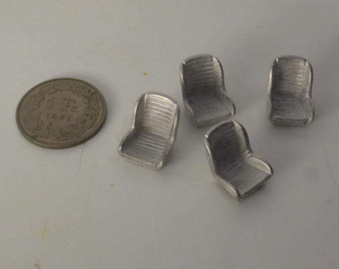 1:43 white metal seats (horizontal trim - 4pcs) for Ferrari 250LM, GTO, LMB, 250P etc