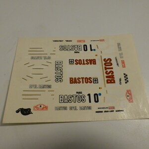 1:43 decals for Opel Ascona 400 Gr4 Bastos Rally Monte Carlo 1982 #10 Coulsoul/Lopes Record production