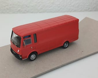 IVECO 50 van (long wheelbase, low roof) red special Handbuilt model by Nonomologati 1:87 H0