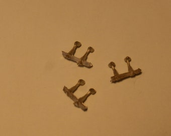 Pack of 6 white metal ogival mirrors for racing and rally cars of the 60/70/80s etc 1:43 Remember SP59