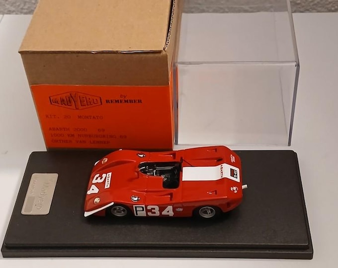 Fiat Abarth 2000 Prototipo SE-014 1000km Nurburgring 1969 #34 Ortner/Van Lennep Madyero 1:43 - Factory built