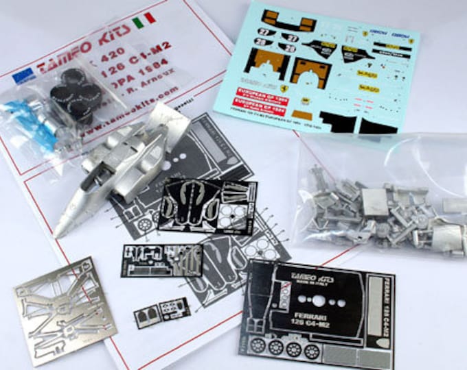Ferrari 156 C4/M2 Formula 1 European GP 1984 Alboreto or Johansson TAMEO Kits TMK420 1:43 to paint and to assemble