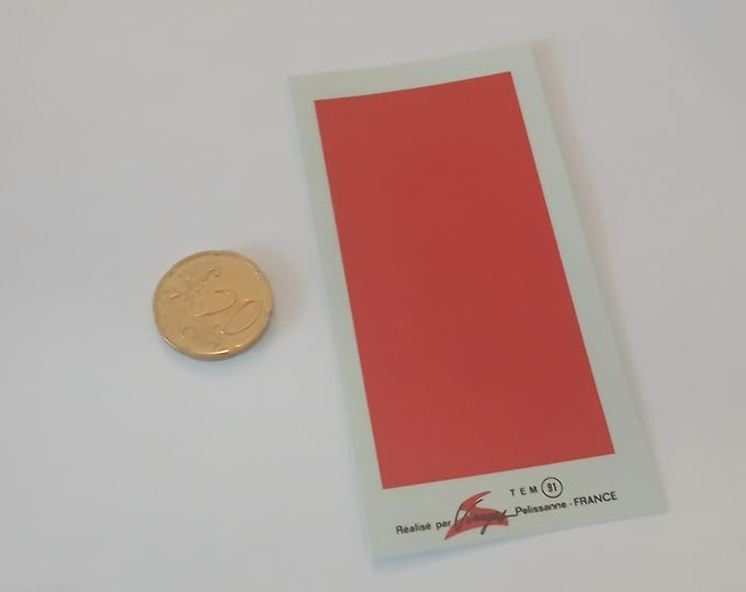 Waterslide decals gloss BRIGHT RED colour (printed area cm 8.3x4.2) Virages production TEM91