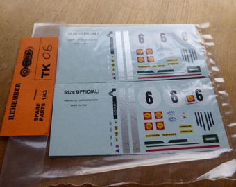 1:43 decals Ferrari 512S Spyder Targa Florio 1970 #6 Madyero by Remember TK06