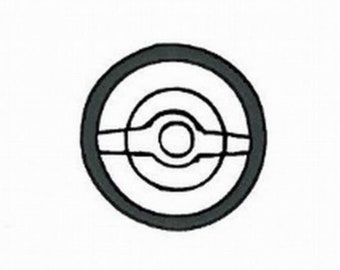 1:43 white metal and photoetched steering wheels for cars of the 60s (Alfa Romeo etc) pack of 6 Tron SP36