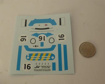 1:43 decals for Ferrari 365 P2 Maranello Concessionaires Le Mans 1966 #16 Attwood/Piper