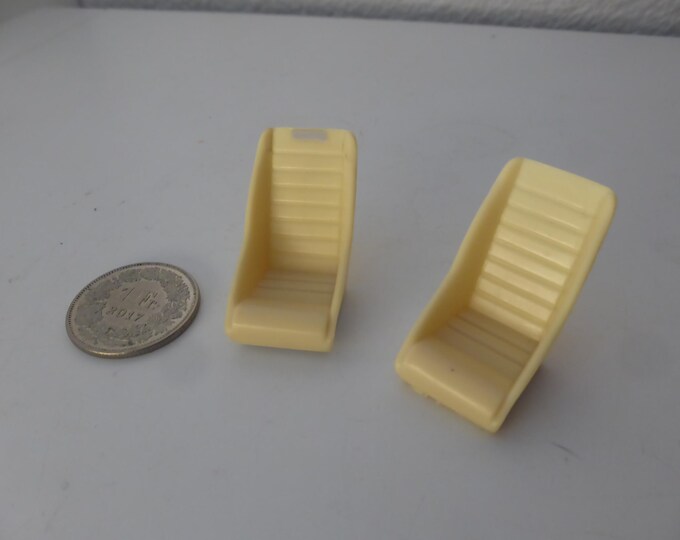 1:24 racing seats (2 pieces) for rally, sports, GT and touring cars of the 60-70s Fiat Abarth etc