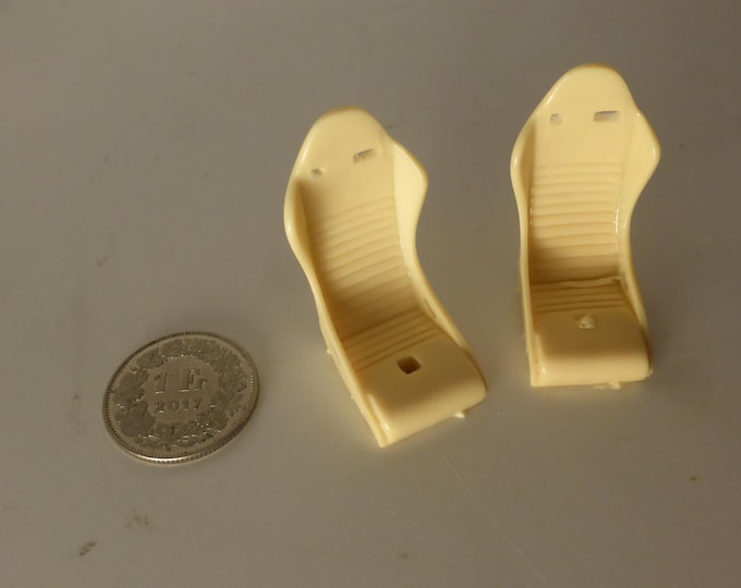 1:24 racing seats (2x) for rally, GT sports and touring cars of the 90-2000s